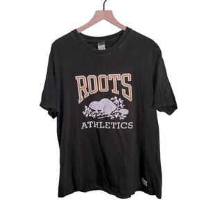 ROOTS ATHLETICS graphic tee L